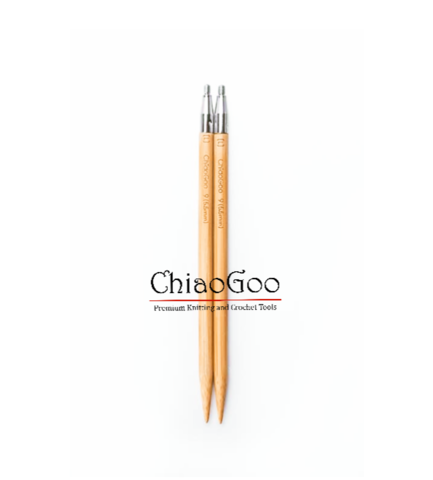 Спицы ChiaoGoo съемные бамбуковые  10 см 4,5мм