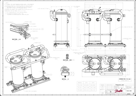 Компрессор спиральный Danfoss HCJ121T4LC8 ( 121L3122 )