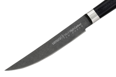 Нож кухонный стейковый 120мм Samura Mo-V Stonewash SM-0031B/K