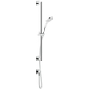 Gessi Rilievo 59242#031 Штанга в комплекте с душевой лейкой, шланг 1,50 м, вывод воды из стены, цвет: хром