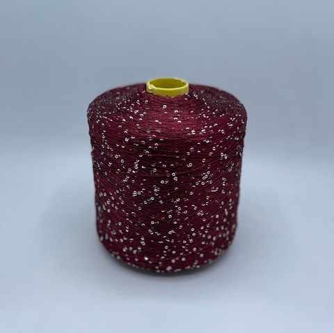 Sequin yarn(пр.Италия), 600/100гр. 100% Полиамид (пайетка), цвет-Винный арт.25082