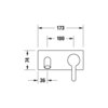 Duravit C.1 C11070004046 Смеситель для раковины, цвет-Black Matt