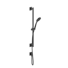 Gessi Rilievo 59242#299 Штанга в комплекте с душевой лейкой, шланг 1,50 м, вывод воды из стены, цвет: nero XL фото
