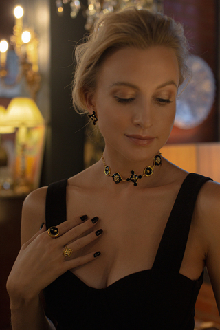 Серьги Азеллюс max, серебро 925, позолота 18k 3