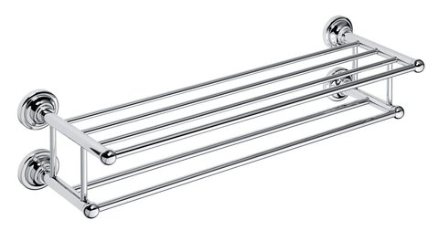 Bemeta Retro 144302252 Полотенцедержатель с полкой, цвет: хром