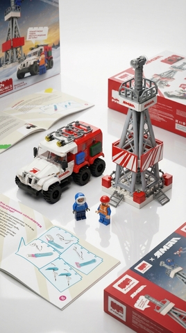 Конструктор «Буровая вышка и Трэкол» (RU-NU-3) – 360 деталей