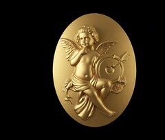 Силиконовый молд Камея № 9 Купидон