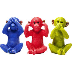 Копилка Monkey Mizaru «Обезьяна Мидзару — не вижу», Синий