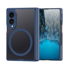 Чехол усиленный с синими рамками и с MagSafe для Samsung Galaxy Z Fold 8, серия Expn Series Magnetic от Dux Ducis