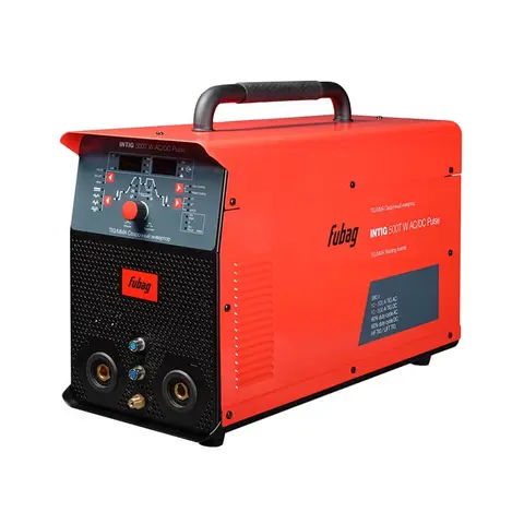 Сварочный инверторный аргонодуговой аппарат Fubag INTIG 500 T AC/DC PULSE с горелкой FB TIG 18 5P 4m и модулем охлаждения и тележкой