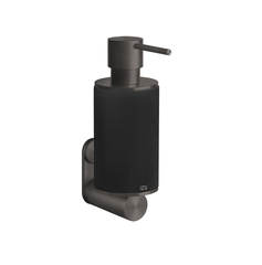 Gessi 316 54714#707 Дозатор для жидкого мыла настенный, цвет: черный/brushed black metal pvd фото
