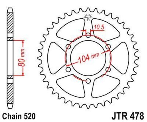 Звезда ведомая JTR478 43ZBK