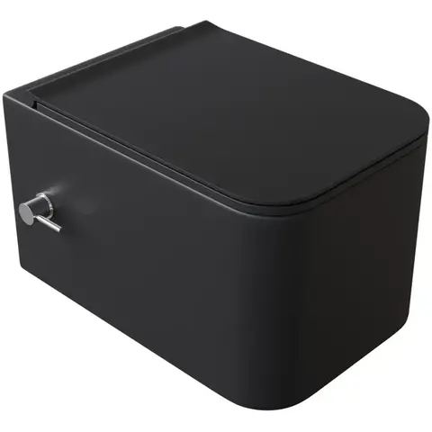 Boheme Mane 970-SET-2-B Унитаз-биде подвесной, цвет: черный матовый