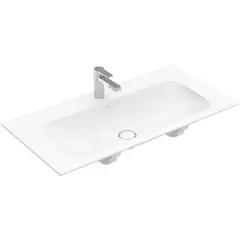 Villeroy&Boch Finion 4164ABR1 Раковина 100x50 c отверстием для смесителя, c переливом, материал-TitanCeram, грязеотталкивающее покрытие-CeramicPlus фото