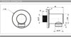 Villeroy&Boch TVC000456000K5 Выпуск для душа 1/2'', цвет: чёрный матовый (ДО ОКОНЧАНИЯ ОСТАТКОВ)