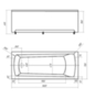 Aquatek Либра New LIB160N-0000006 Ванна 160x70, цвет: белый