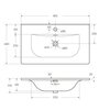 BelBagno Uno BB-8099-80 Керамическая раковина, 81x46, цвет: белый