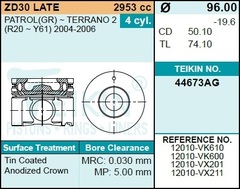 Поршень двигателя TEIKIN 44673AG STD (4шт/упак)