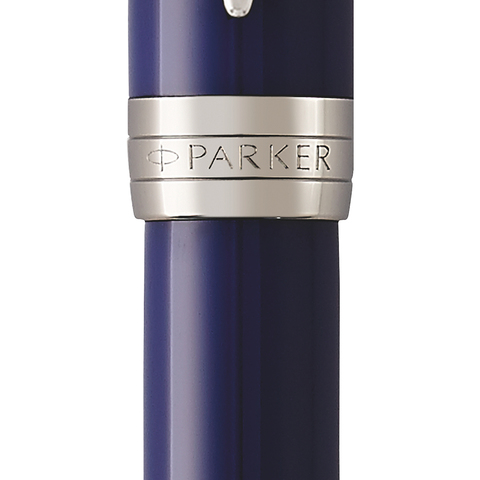 Ручка перьевая Parker Duofold, Blue/Black CT, F (1947985)