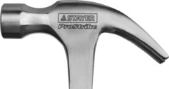 STAYER Strike, 560 г, цельнометаллический столярный молоток-гвоздодёр, Professional (2025-560)