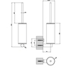 Gessi 316 54719#239 Ершик настенный, цвет: steel brushed