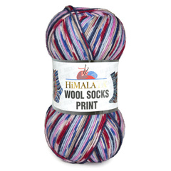 WOOL SOCKS PRINT S32-04