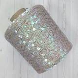 Пряжа Shine Paillettes 63115 голография на какао