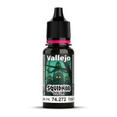 Vallejo Squidmar Color Pitch Black Ink — акриловые чернила, 18 мл (74.272)