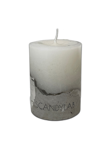 Интерьерная свеча 6х9см SCANDYLAB Beton Candle (белая) SICB-6-9-W