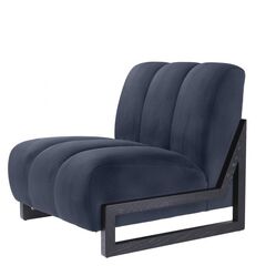 Кресло LANDO, Savona midnight blue velvet