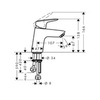 Hansgrohe Logis 71074000 Смеситель для раковины однорычажный с донным клапаном