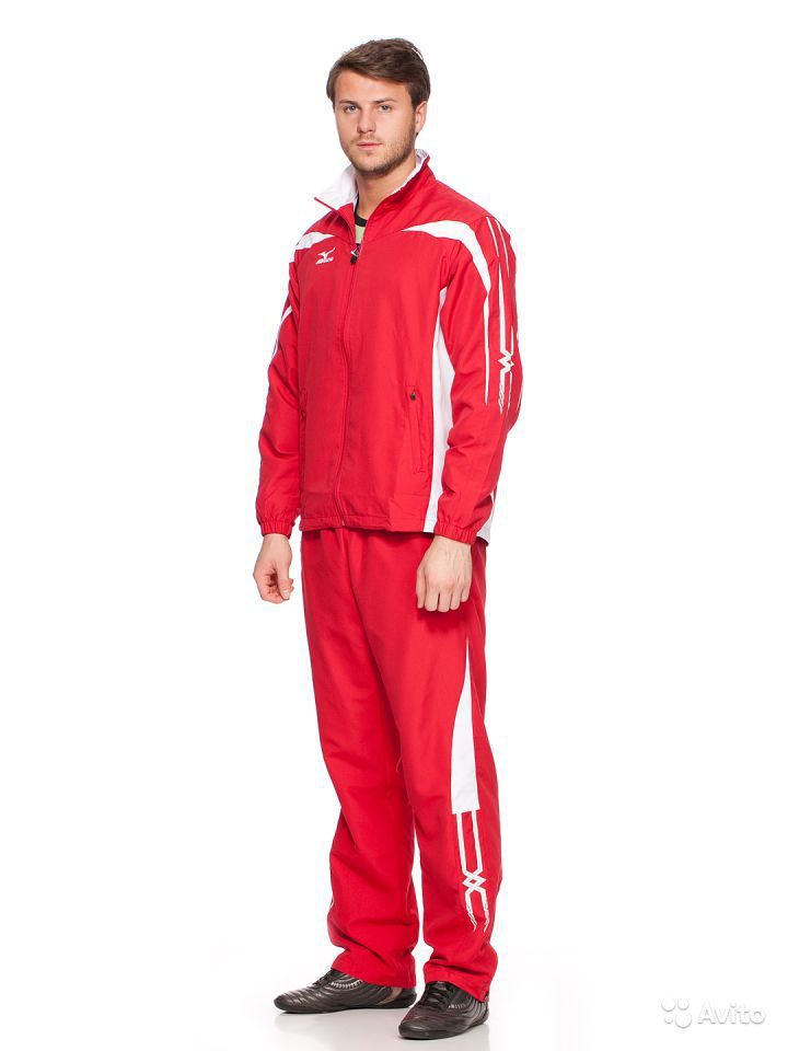 Mizuno Woven Track Suit Спортивный костюм мужской red - 3