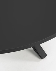 ARYA Круглый Ø 119 cm MDF стол со стальными черными ножками