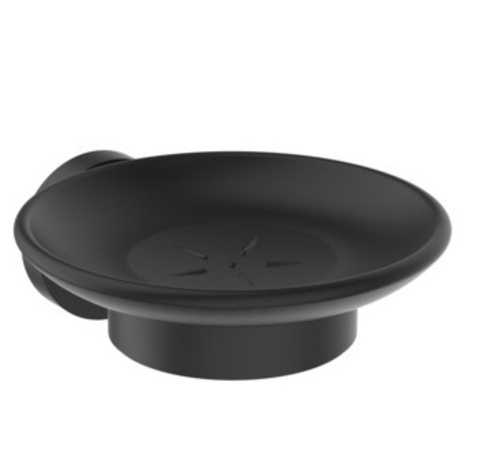 Ideal Standard Iom A7929XG Мыльница с держателем, черное матовое стекло, с крепежом