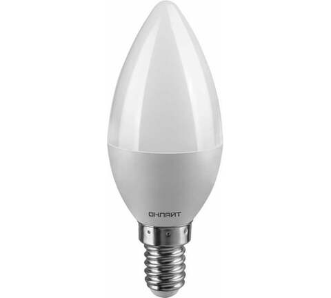 Лампа светодиодная Navigator  OLL-C37-6-230-4K-E14-FR цоколь E14, свеча C37, 6Вт = 60Вт, нейтральный 4000K, световой поток 470лм, 176–264В, матовая, 30000ч. - купить в компании MAKtorg
