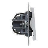 Переключатель одноклавишный с подсветкой/индикацией - Legrand SUNO - 10АХ 250В безвинтовые зажимы - Алюминий — фото 3