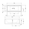 Duravit Vero Air 700418000000000 Ванна 1800x800мм, отдельностоящая, с бесшовной панелью и рамой, с 2 наклонами для спины, цвет белый