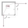 BelBagno Etna ETNA-A-2-80-C-CR Душевой уголок, 80x80, цвет: хром