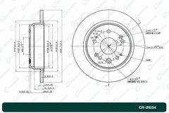 Диск тормозной G-brake  GR-01634