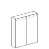Geberit Option 500.582.00.1 Зеркальный шкаф с подсветкой, две двери, 60x70x15см