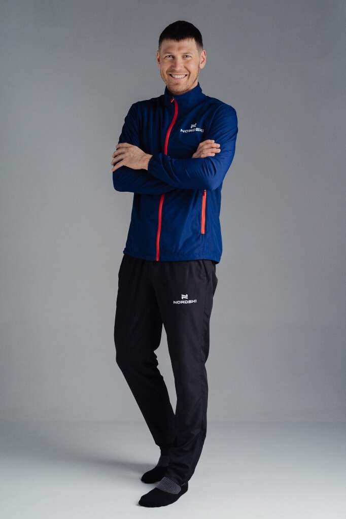 Nordski Motion костюм для бега мужской Navy/Red