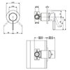 Villeroy&Boch Dawn TVS10600200061 Смеситель для душа встраиваемый с внутренней частью, цвет-хром