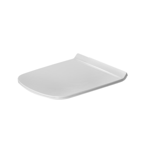 Duravit DuraStyle 60590000 Сиденье для удлиненного унитаза (253709, 254209) цвет белый, петли нерж сталь. с микролифтом.