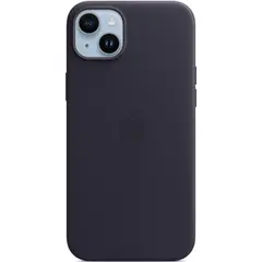 Кожаный чехол с поддержкой MagSafe Apple Leather Case для iPhone 14 Plus, Ink (Чернильный)