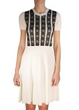 Платье вязаное с кружевом VALENTINO