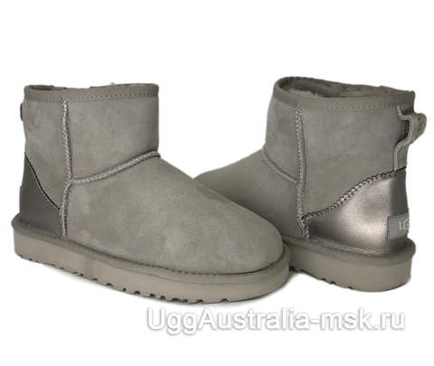 UGG Classic Mini II Metallic Driftwood Grey