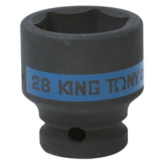 KING TONY (453528M) Головка торцевая ударная шестигранная 1/2", 28 мм