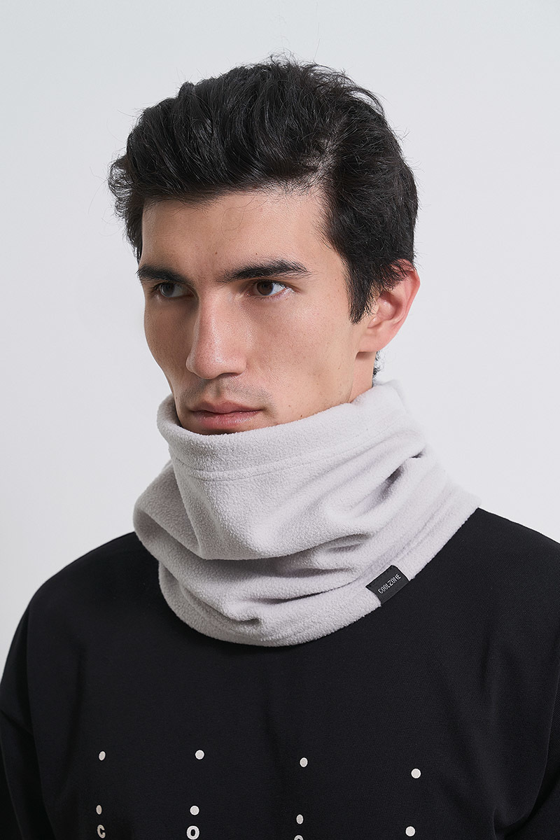 Шарф-труба флисовый Cool Zone light-grey - 8