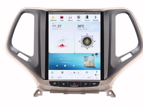 Магнитола для Jeep Cherokee (2014+) Android 13 8/128GB QLED DSP 4G модель ZF-1018G-Q6
