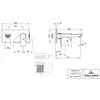 Villeroy&Boch Subway 2.0 TVW10211211061 Смеситель для раковины настенный с клапаном push-open, цвет: хром